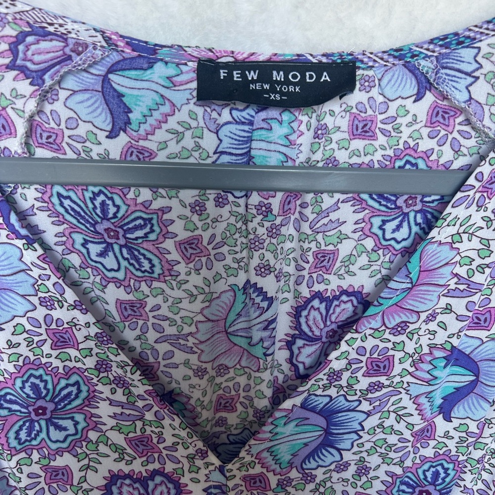 Bohemian Chic Style Floral Maxi Dress Size XS NWOT - Picture 8 of 15